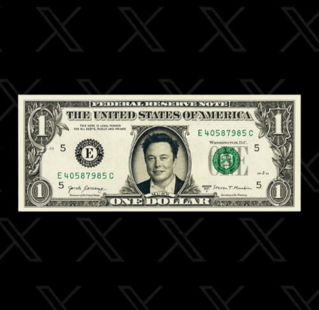 The Elonbucks one dollar bill featuring Elon Musk